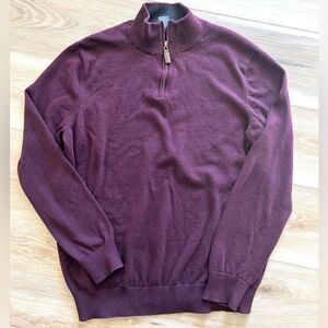 GRAYSON AND DUNN HALF ZIP PULLOVER SWEATER SIZE LARGE